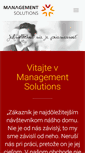 Mobile Screenshot of managementsolutions.sk