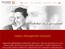 Tablet Screenshot of managementsolutions.sk
